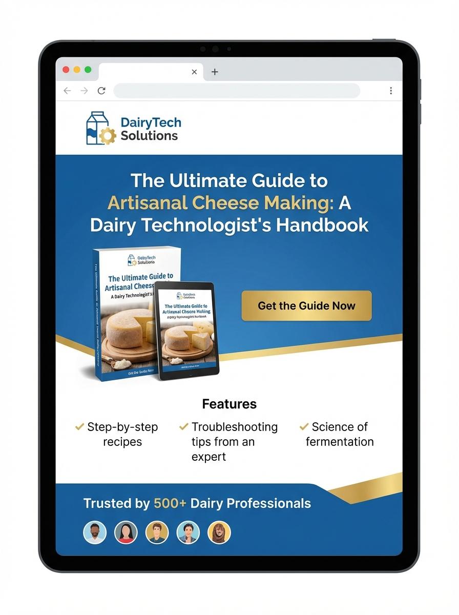Landing page for digital product dairy technologist