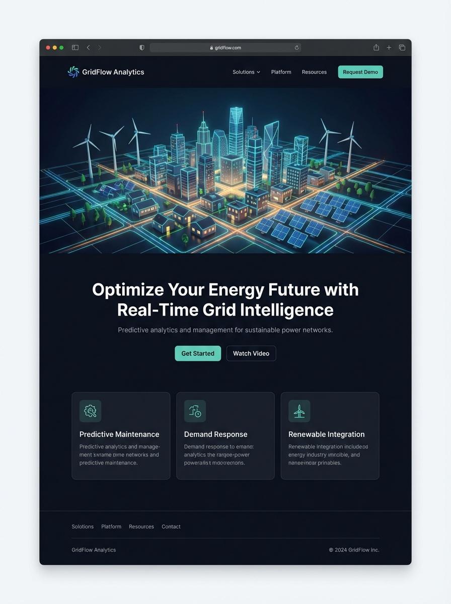 Landing page for digital product in Making Digital Products in Energy Industry