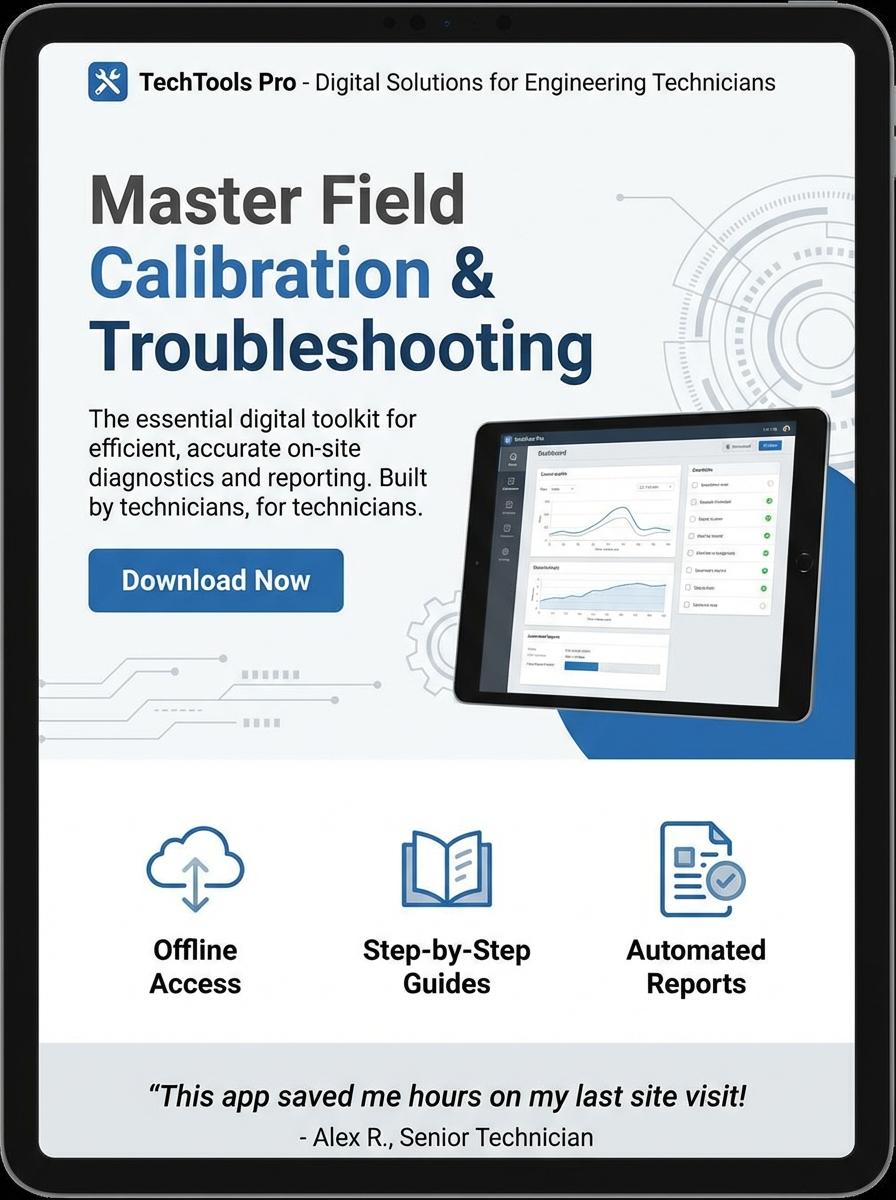 Landing page for digital product Engineering technician