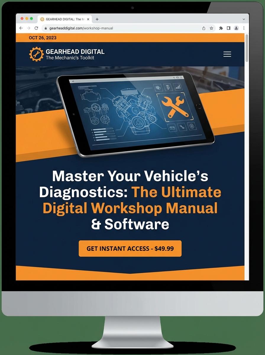 Landing page for digital product Mechanic