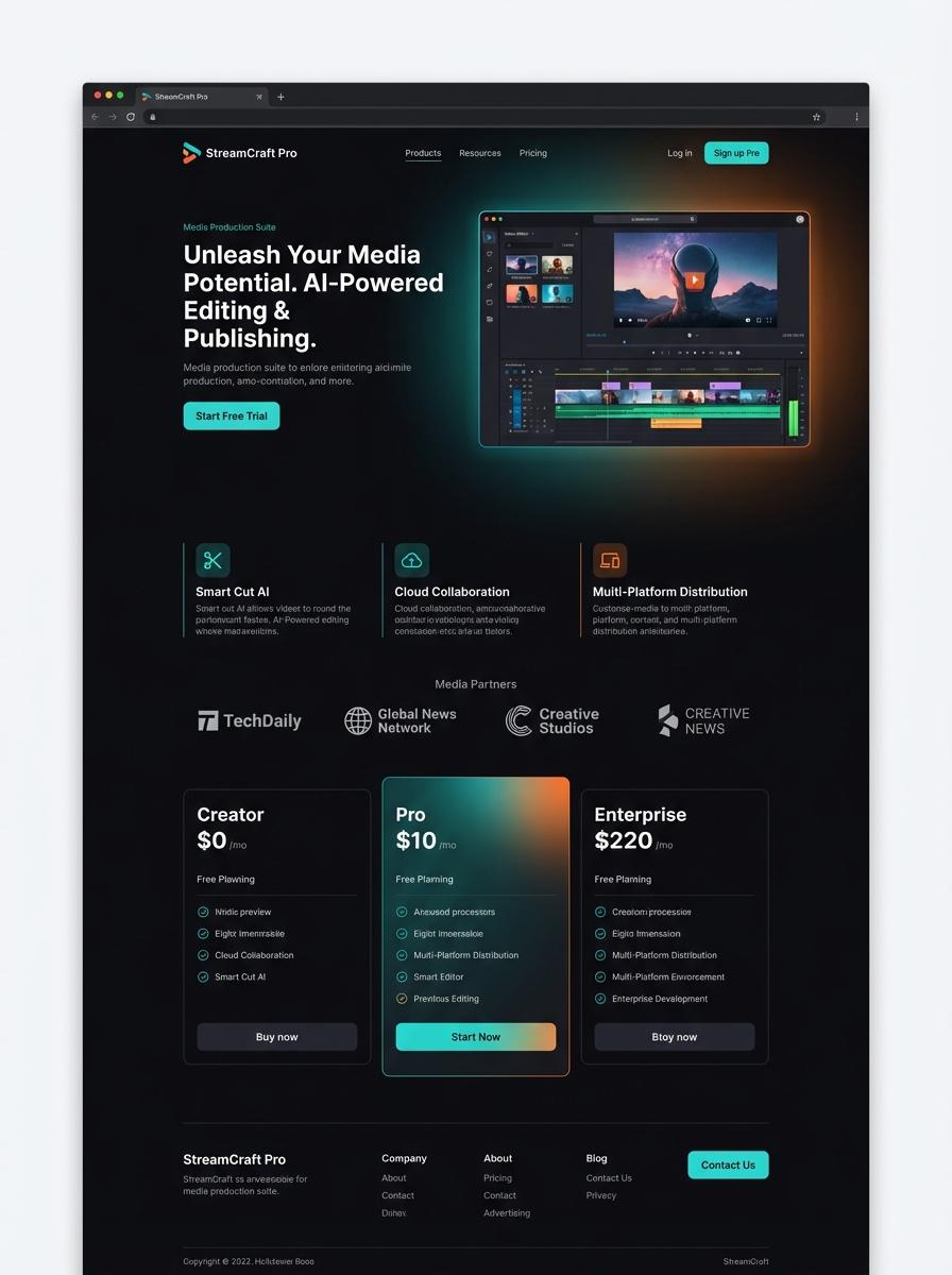 Landing page for digital product in Making Digital Products in Media Industry