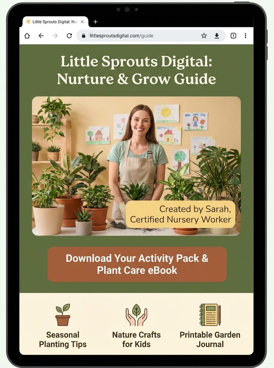 Landing page for digital product nursery worker