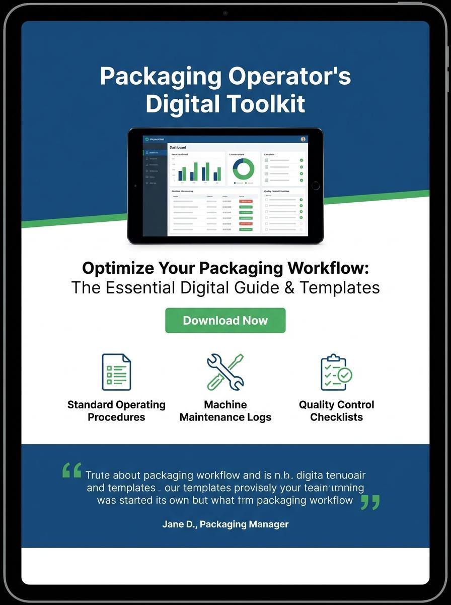 Landing page for digital product Packaging operator