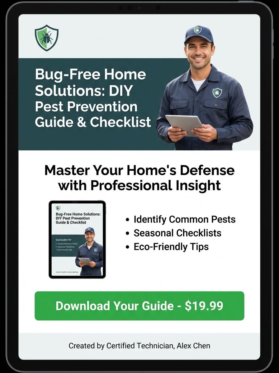 Landing page for digital product pest control technician